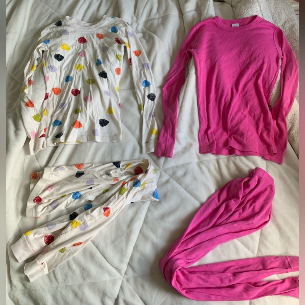 2 Hanna Anderson Pajama Sets, size Youth Girls 14.
